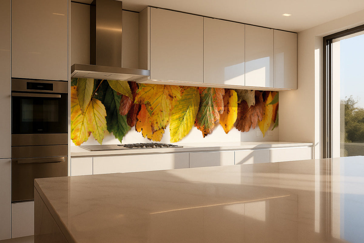 Küchenrückwand Bunte Blätter Herbst