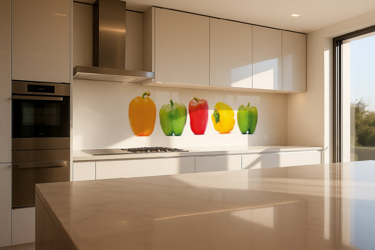 Küchenrückwand Bunte Paprika