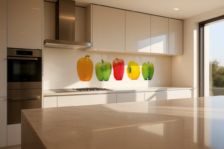 Küchenrückwand Bunte Paprika