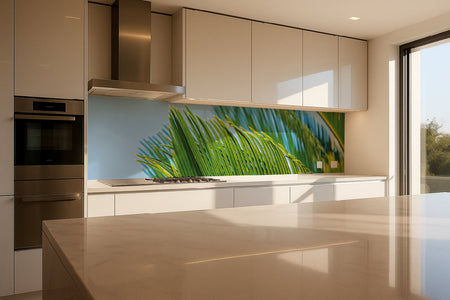 Küchenrückwand Palmenblätter Tropisch