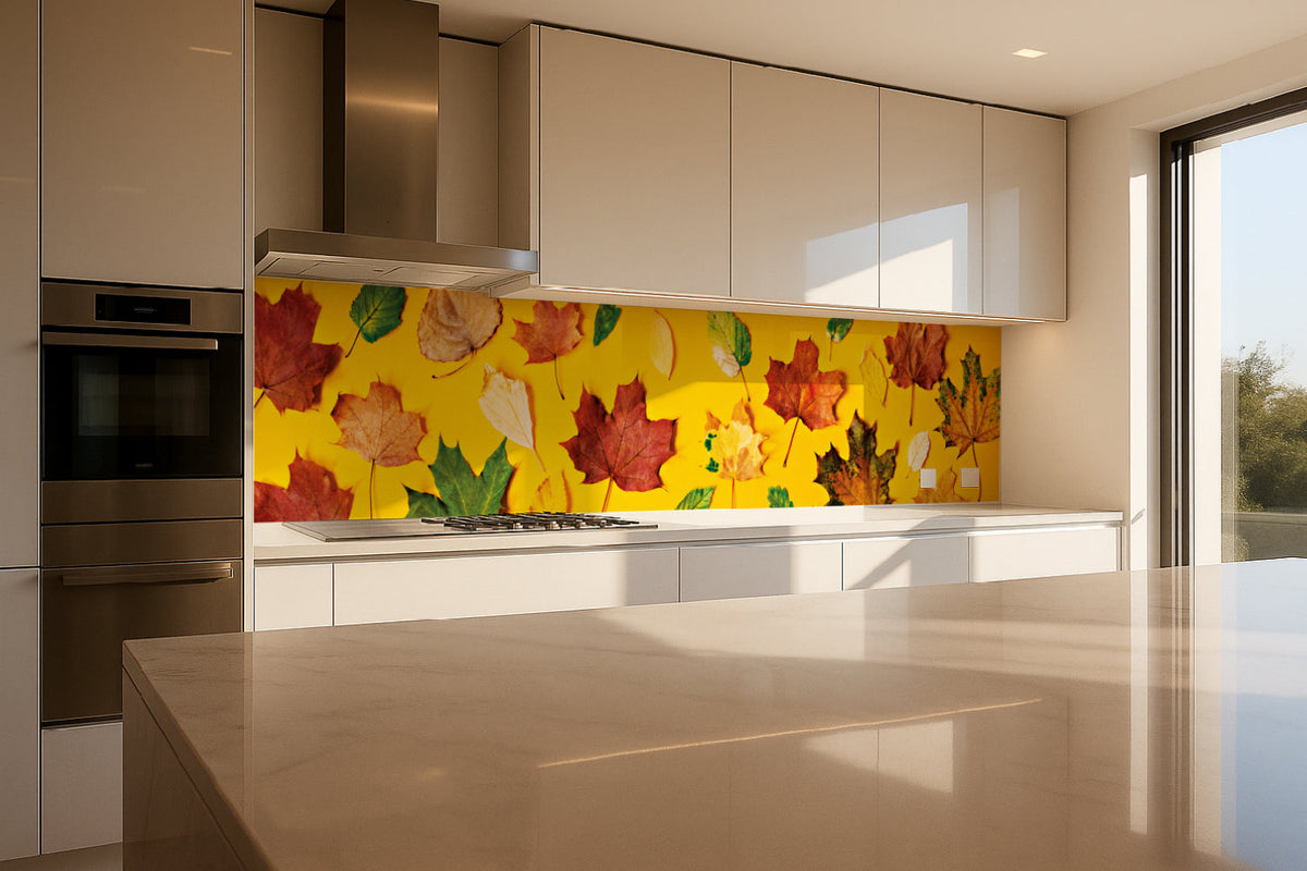 Küchenrückwand Herbstblätter