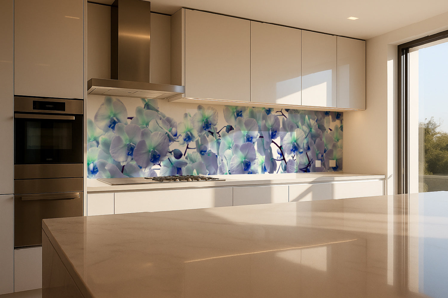 Küchenrückwand Orchideen