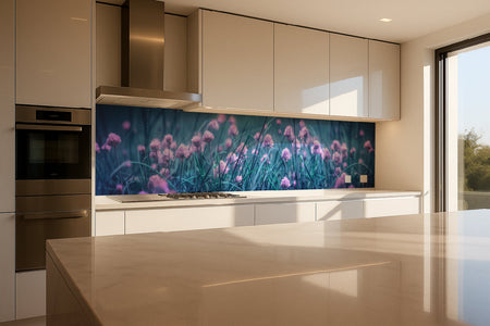 Küchenrückwand Frühlingswiese Pastell