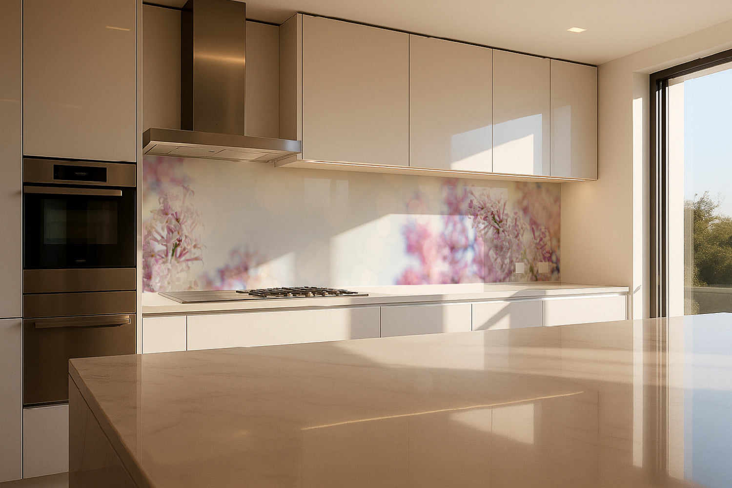 Küchenrückwand Florales Motiv Romantik