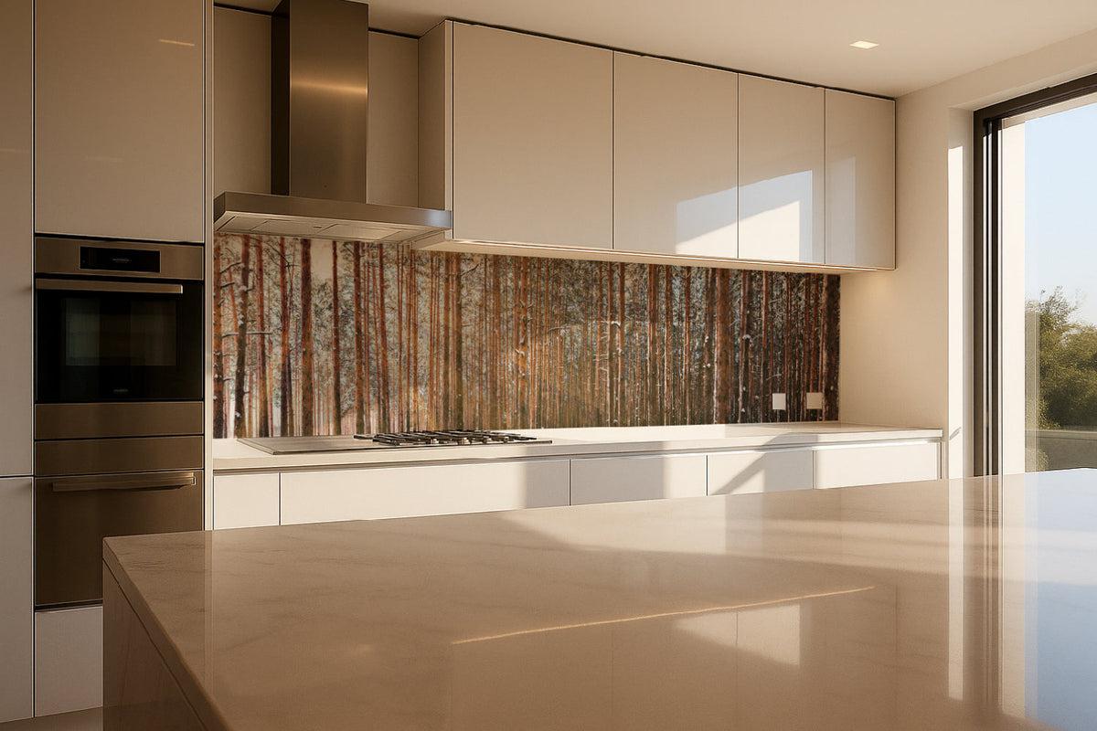 Küchenrückwand Waldmotiv