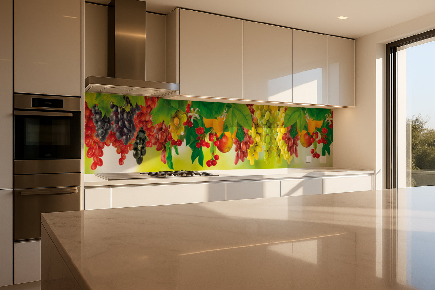 Küchenrückwand Früchte & Trauben Bunt