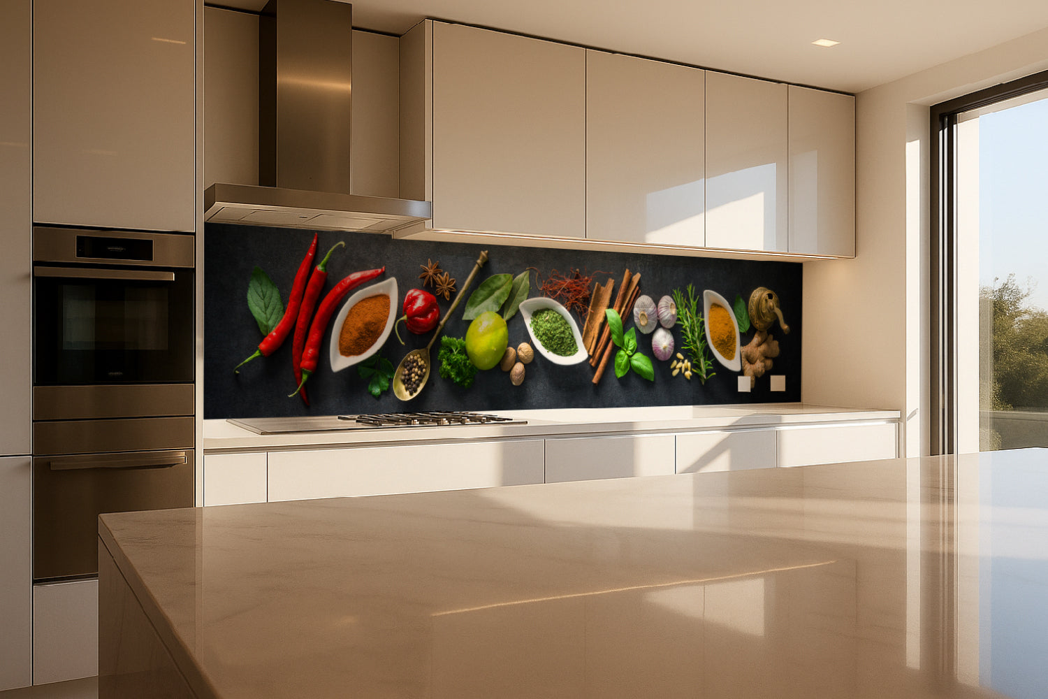 Küchenrückwand Gewürze & Kräuter