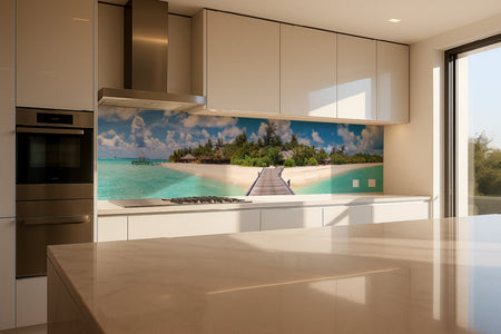 Küchenrückwand Tropischer Inseltraum