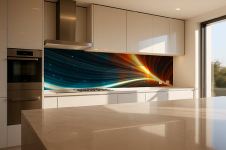 Küchenrückwand Abstraktes Lichtspiel