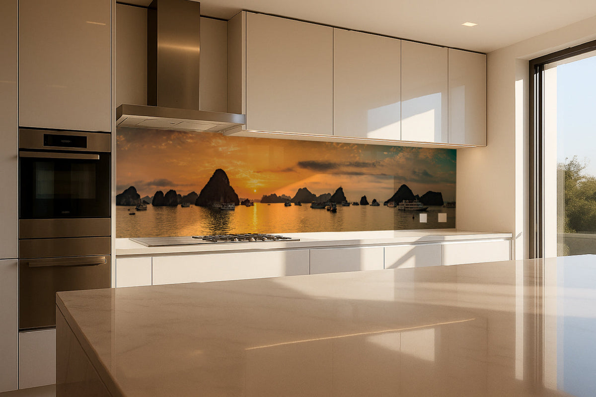 Küchenrückwand Sonnenuntergang