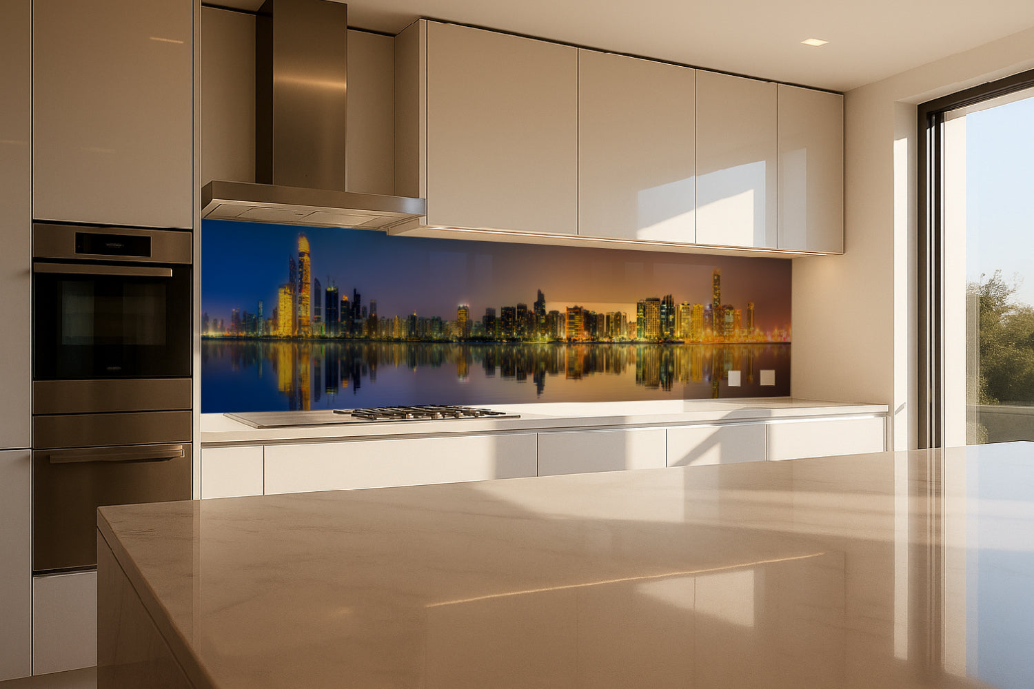 Küchenrückwand Modernes Stadtpanorama