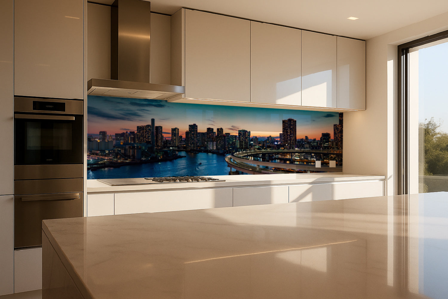 Küchenrückwand Urban Sunset