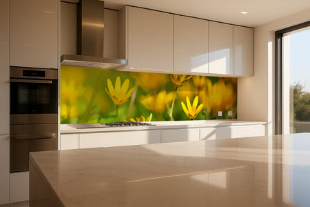 Küchenrückwand Frühlingsblumen