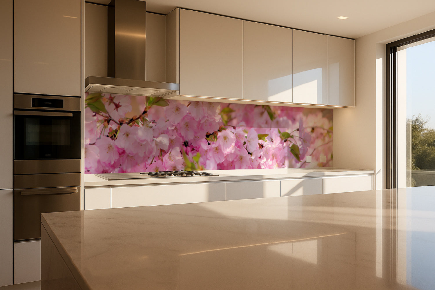 Küchenrückwand Kirschblüte Design