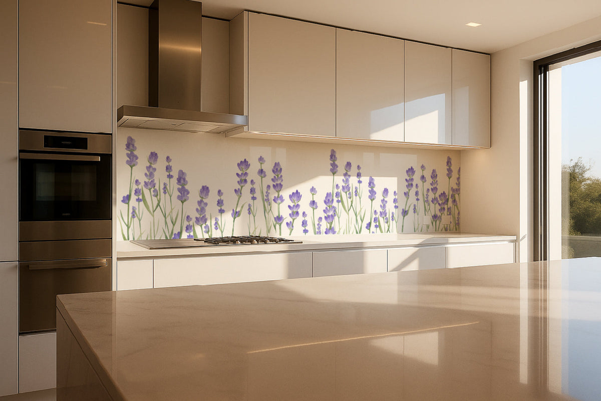Küchenrückwand Lavendel Blüten