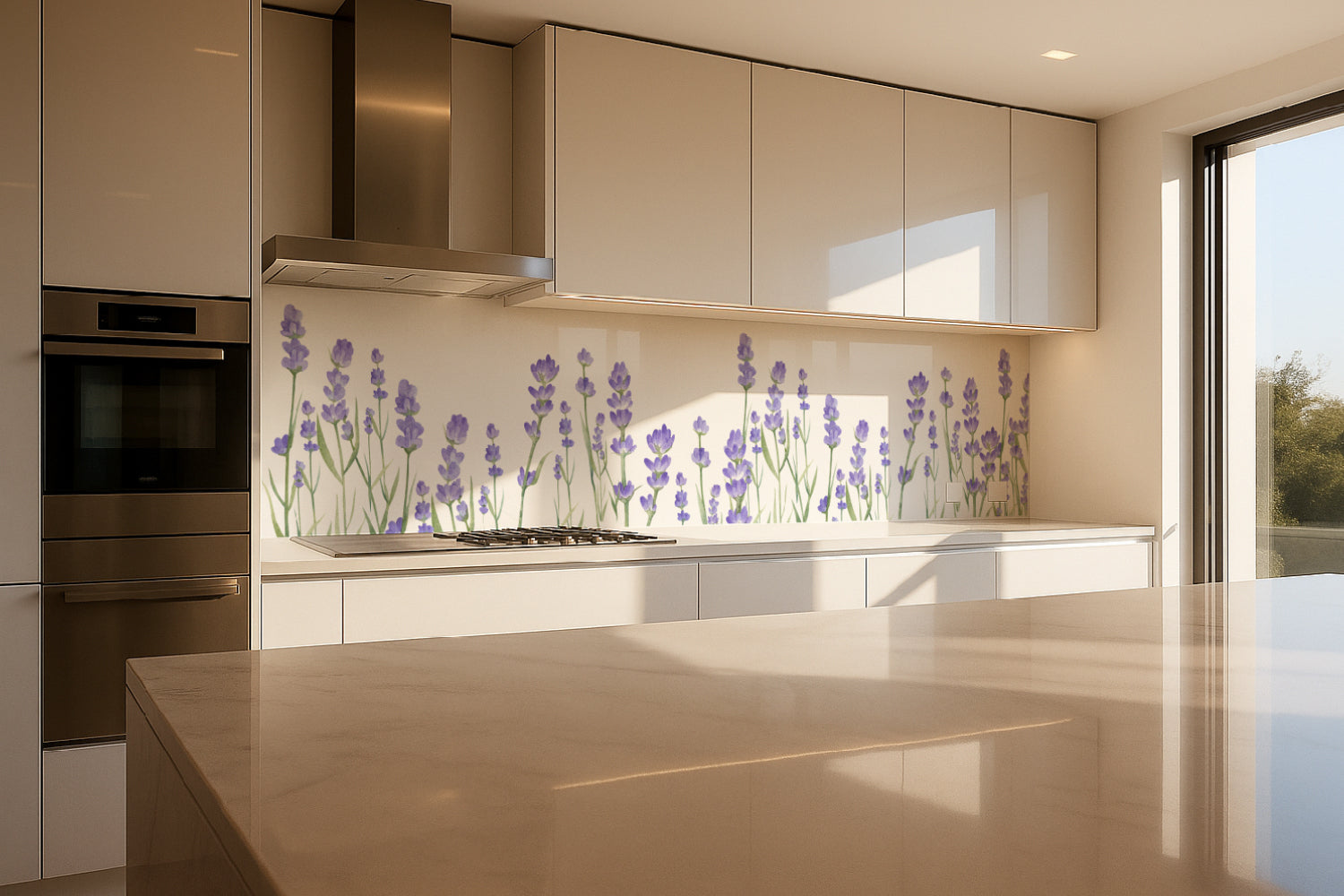 Küchenrückwand Lavendel Blüten