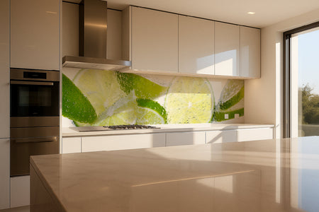 Küchenrückwand Spritzige Limetten