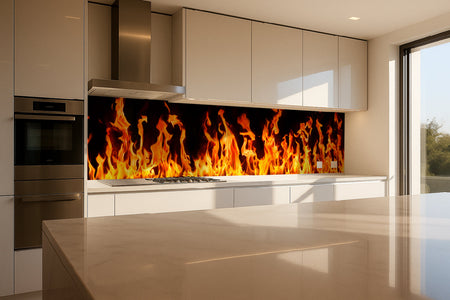 Küchenrückwand Feuer Flammen