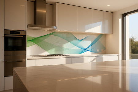 Küchenrückwand Abstrakte Wellen