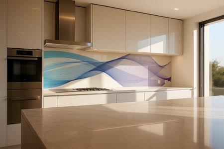 Küchenrückwand Linien Design