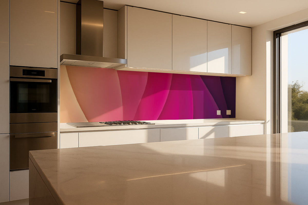 Küchenrückwand Abstrakt Pink Violett