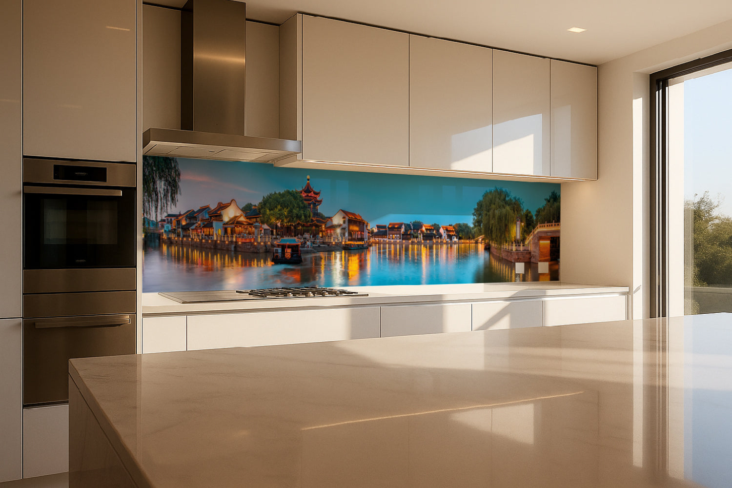 Küchenrückwand China Nachtansicht