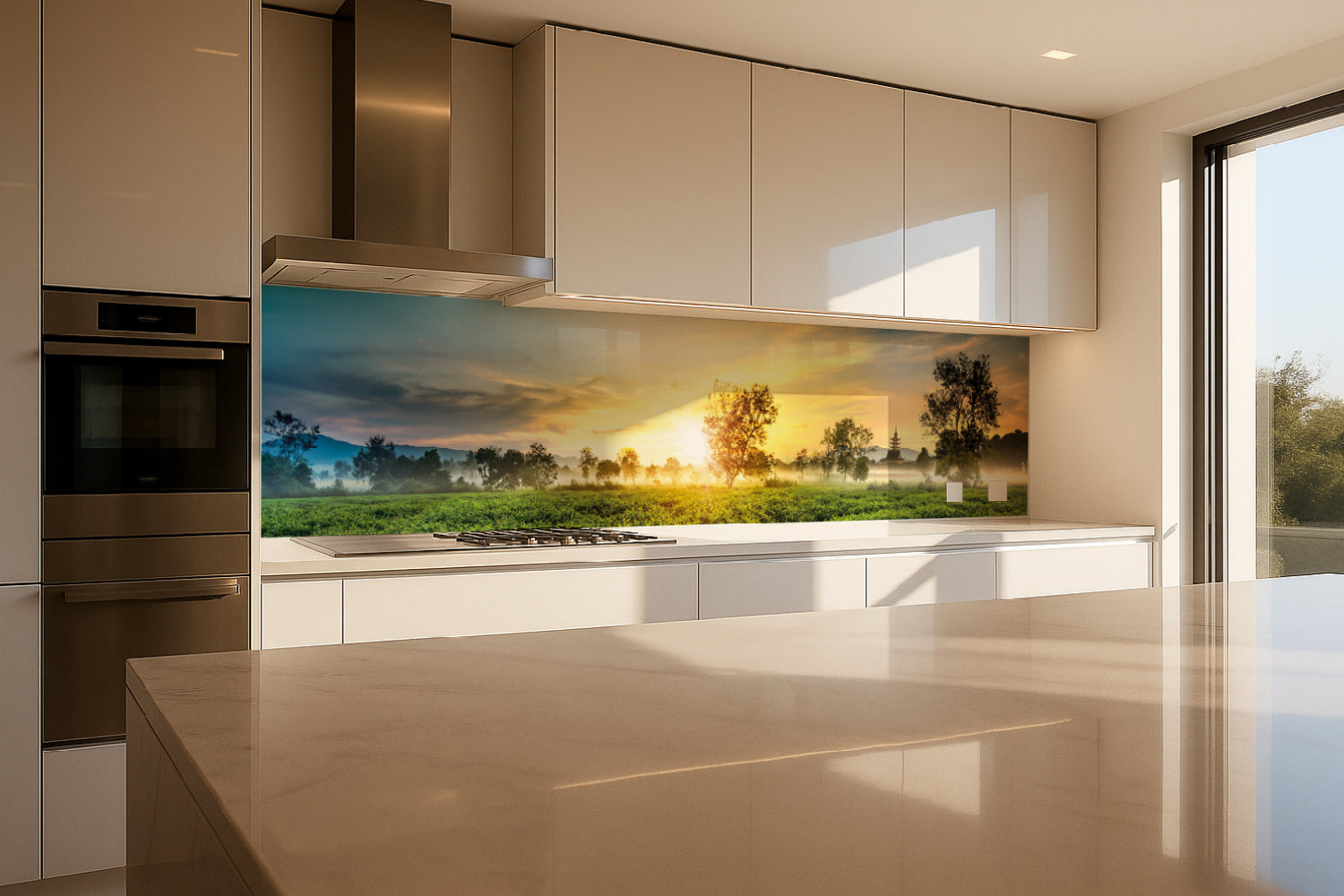 Küchenrückwand Sonnenaufgang