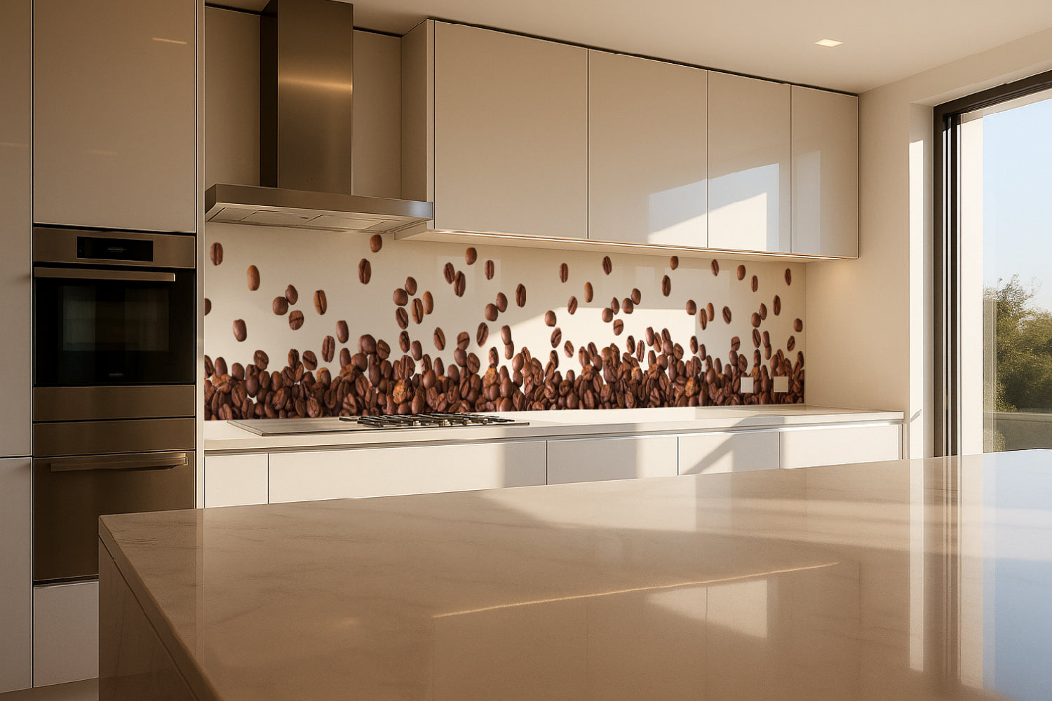 Küchenrückwand Kaffee Design modern