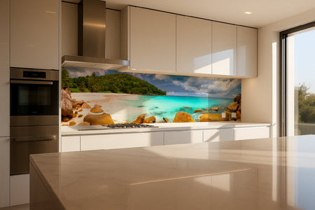 Küchenrückwand Traumstrand Tropisch