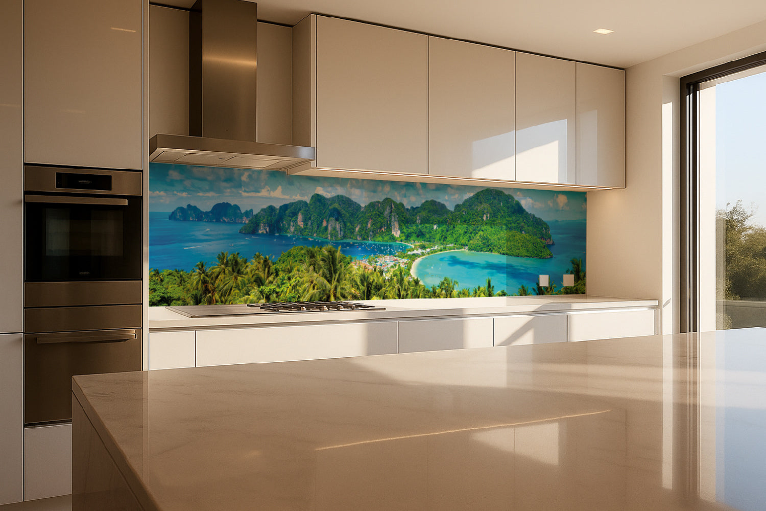Küchenrückwand Tropische Insel Panorama