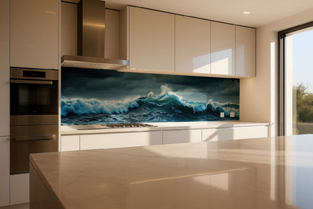 Küchenrückwand Sturm über dem Ozean