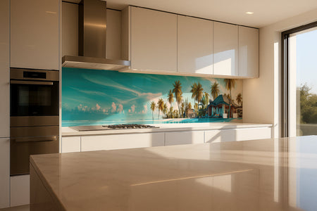 Küchenrückwand Palmenstrand