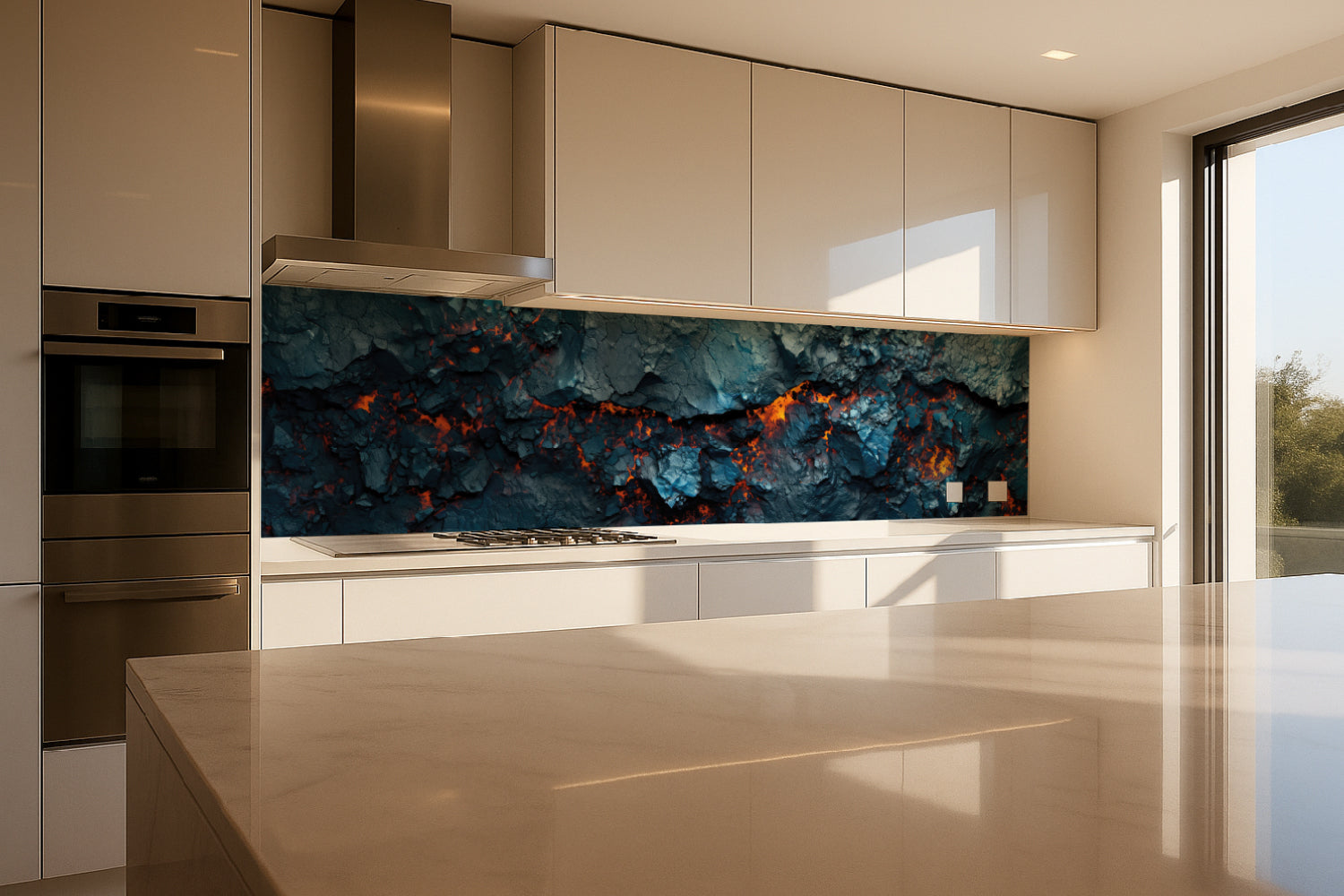 Küchenrückwand Glühende Erdspalte