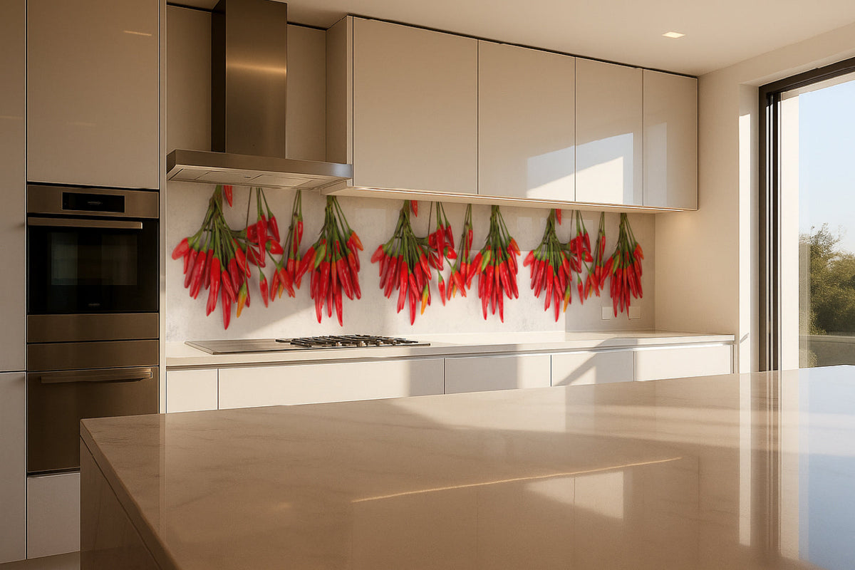 Küchenrückwand Rote Chilischoten