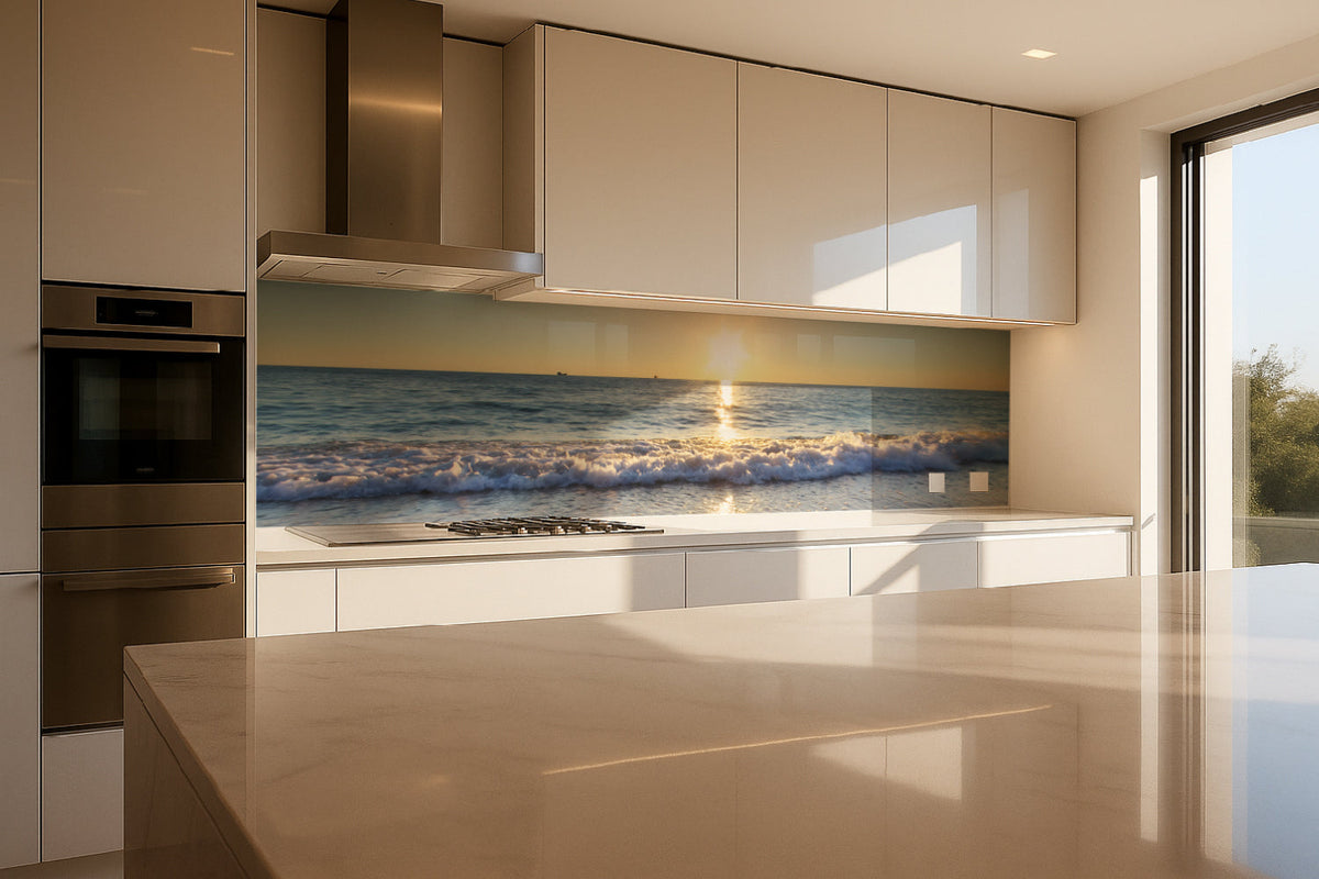 Küchenrückwand Strand und Meerblick