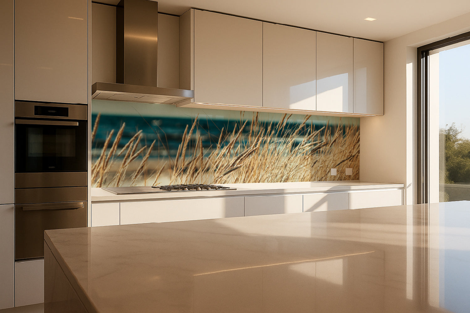 Küchenrückwand Dünengras am Meer