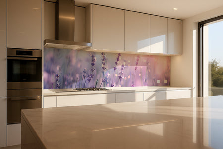 Küchenrückwand Blumenmotiv Lavendel
