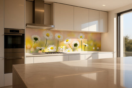 Küchenrückwand Gänseblümchen