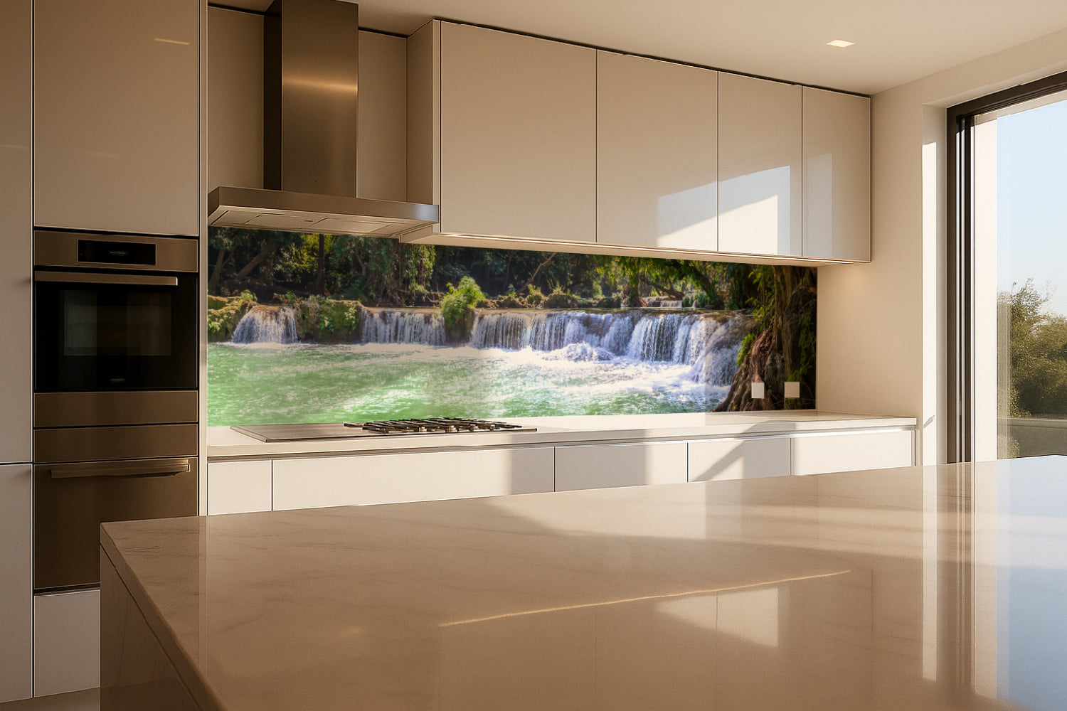 Küchenrückwand Wasserfall