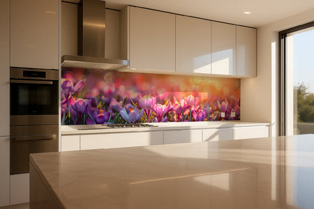 Küchenrückwand Frühlingsblumen