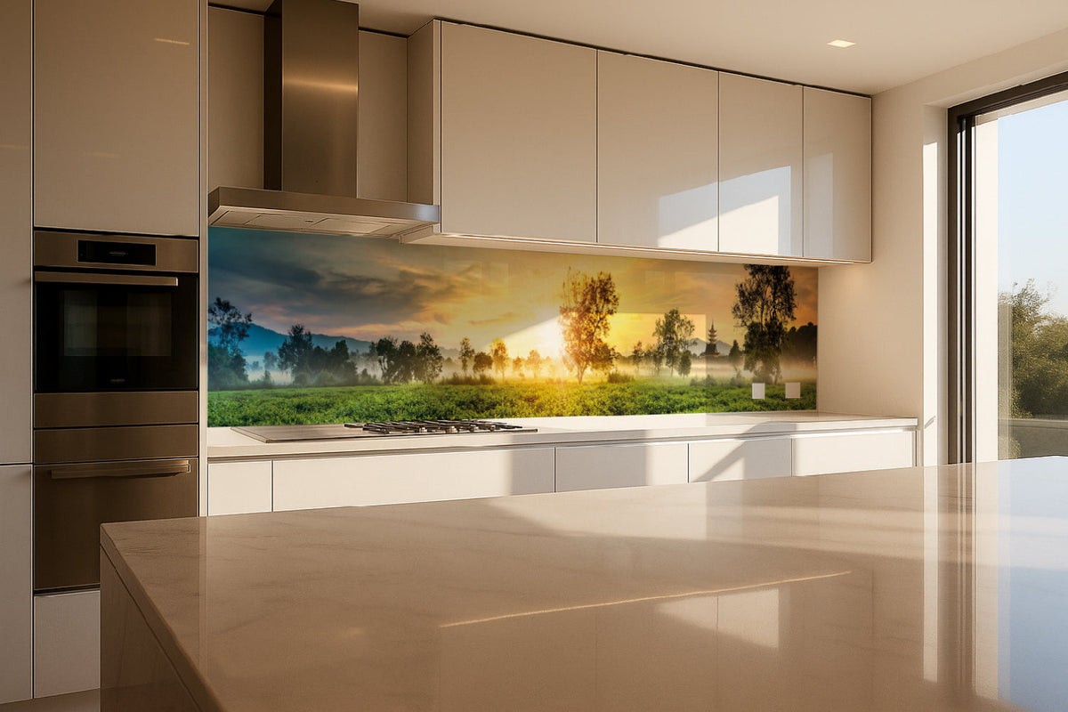 Küchenrückwand Sonnenaufgang