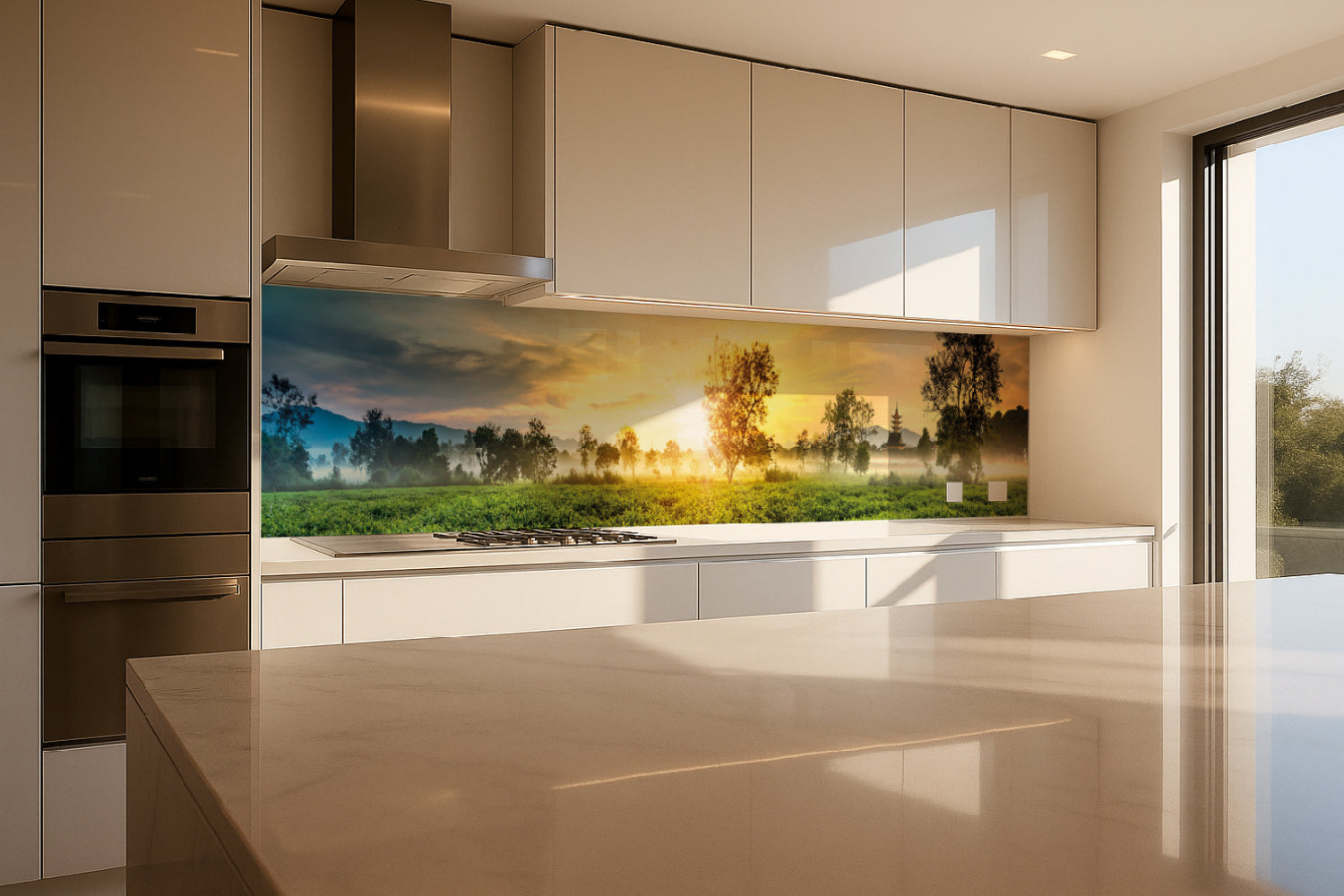 Küchenrückwand Sonnenaufgang