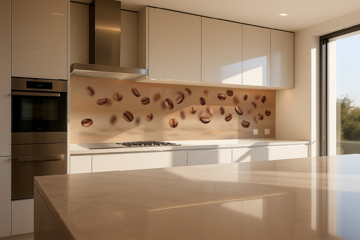 Küchenrückwand Kaffeebohnen Design