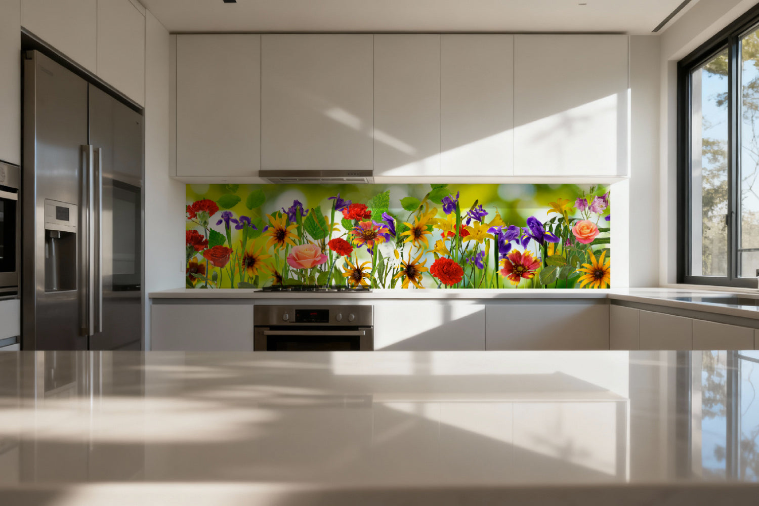 Küchenrückwand Frühlingsblumen