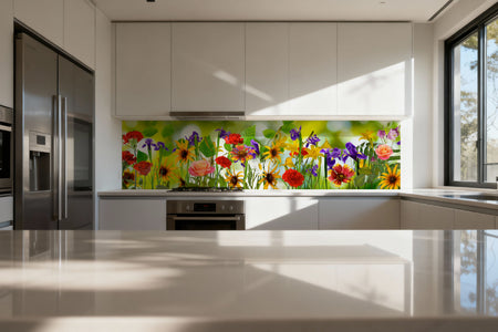 Küchenrückwand Frühlingsblumen