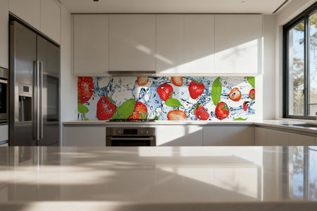 Küchenrückwand Erdbeeren Splash