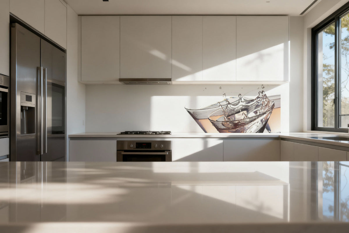 Küchenrückwand Sektgläser