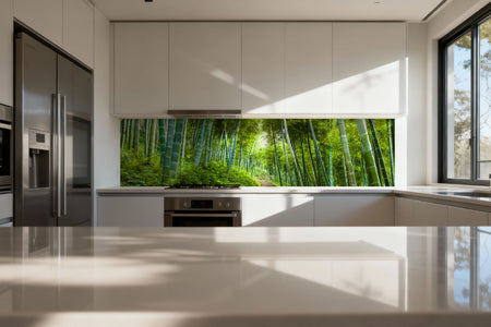 Küchenrückwand Bambuswald