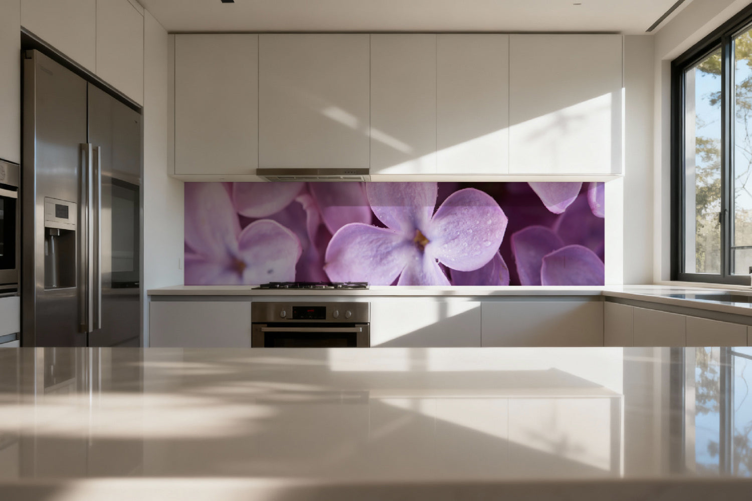 Küchenrückwand Fliederblüte Nahaufnahme