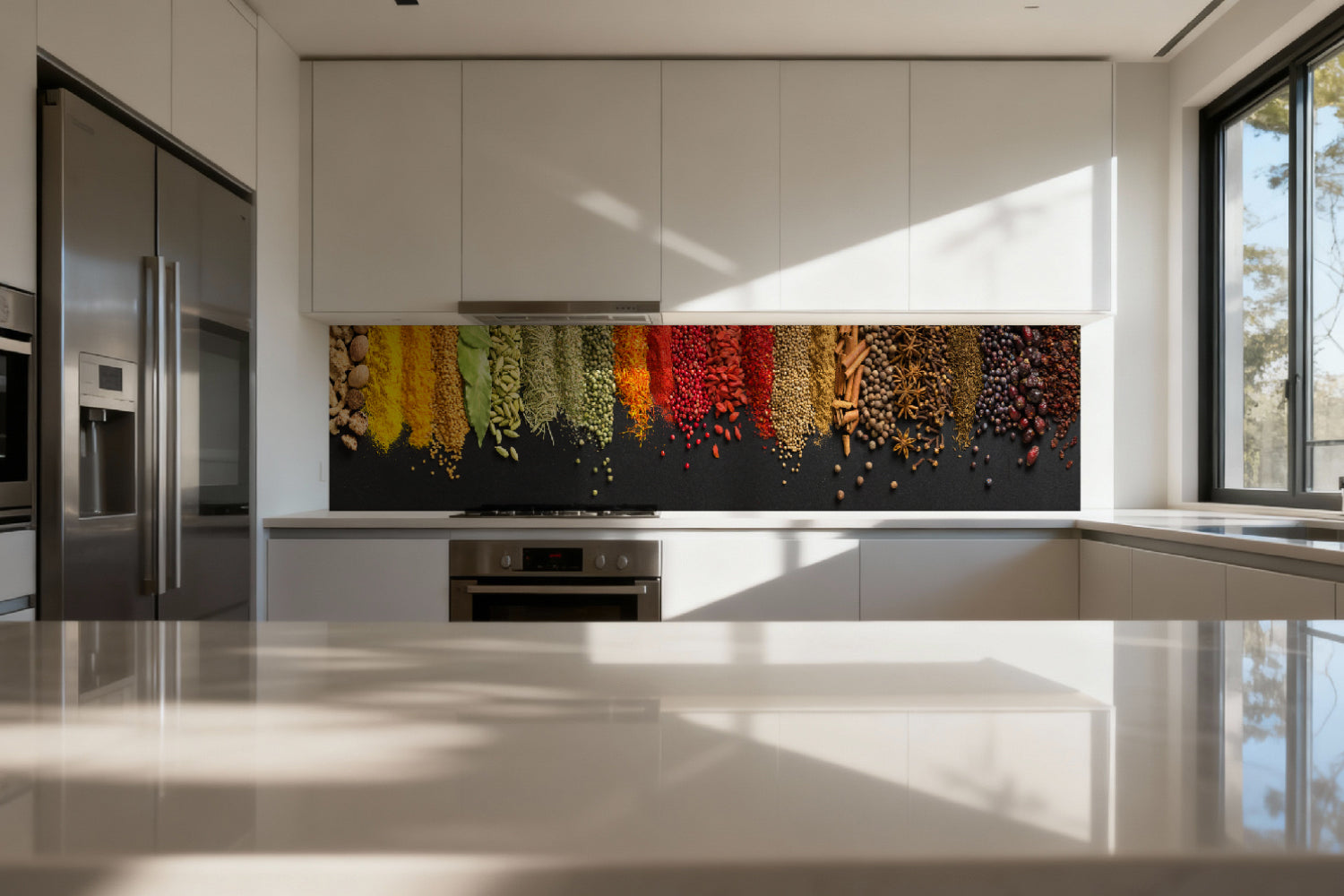 Küchenrückwand Bunte Gewürze